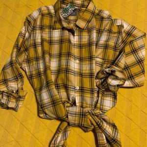 Women’s Yellow Plaid shirt